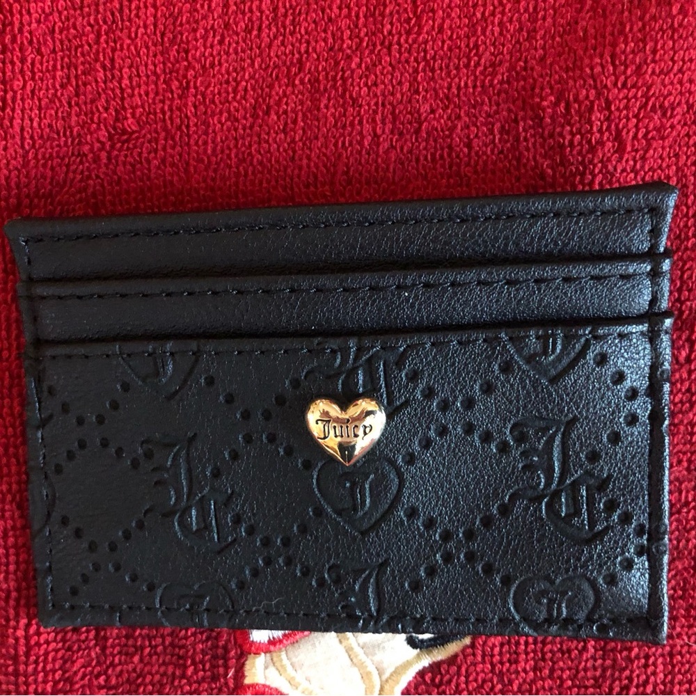 Juicy Couture brand new black light card holder